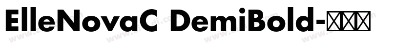 ElleNovaC DemiBold字体转换